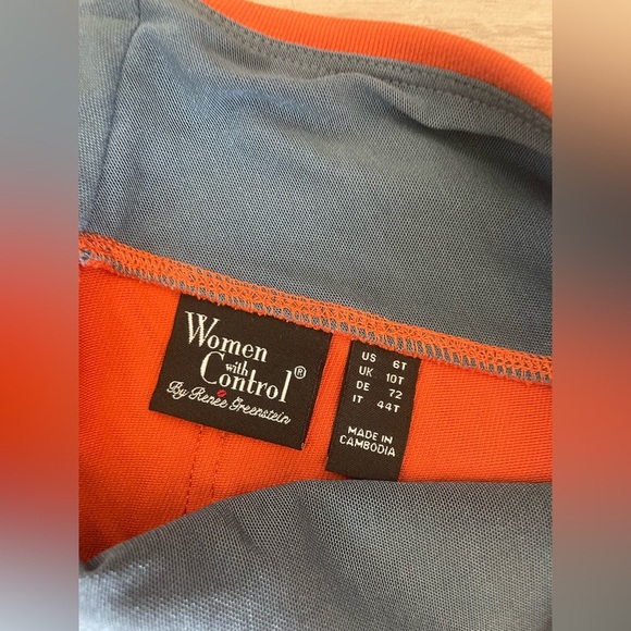 Women with control orange high waisted leggings - Picture 2 of 3